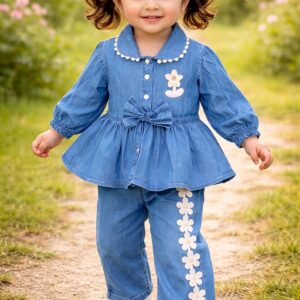 ডেনিম বেবি ফ্রাগ সেট ২ থেকে ১২ বছর